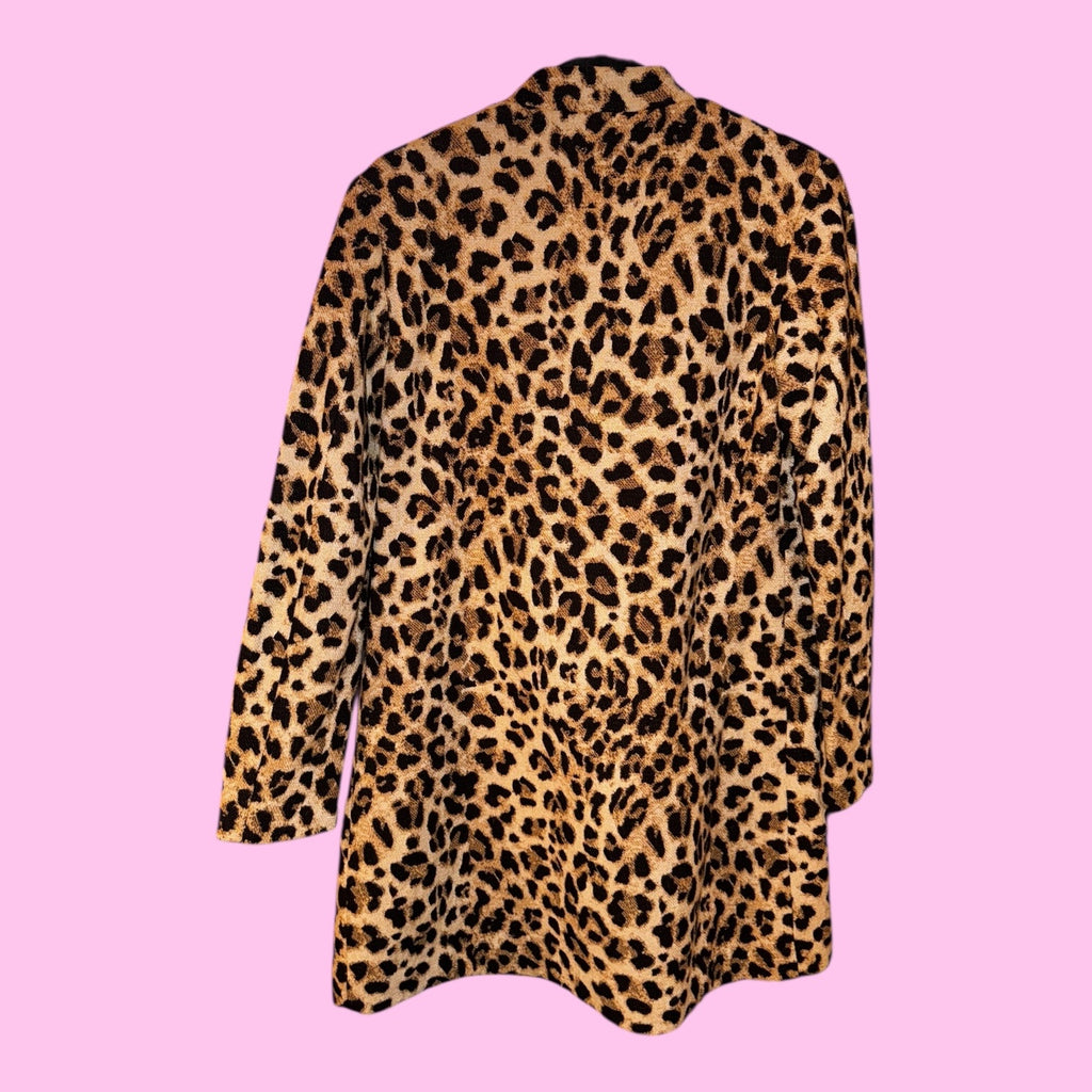 H&M Cheetah Pea Coat