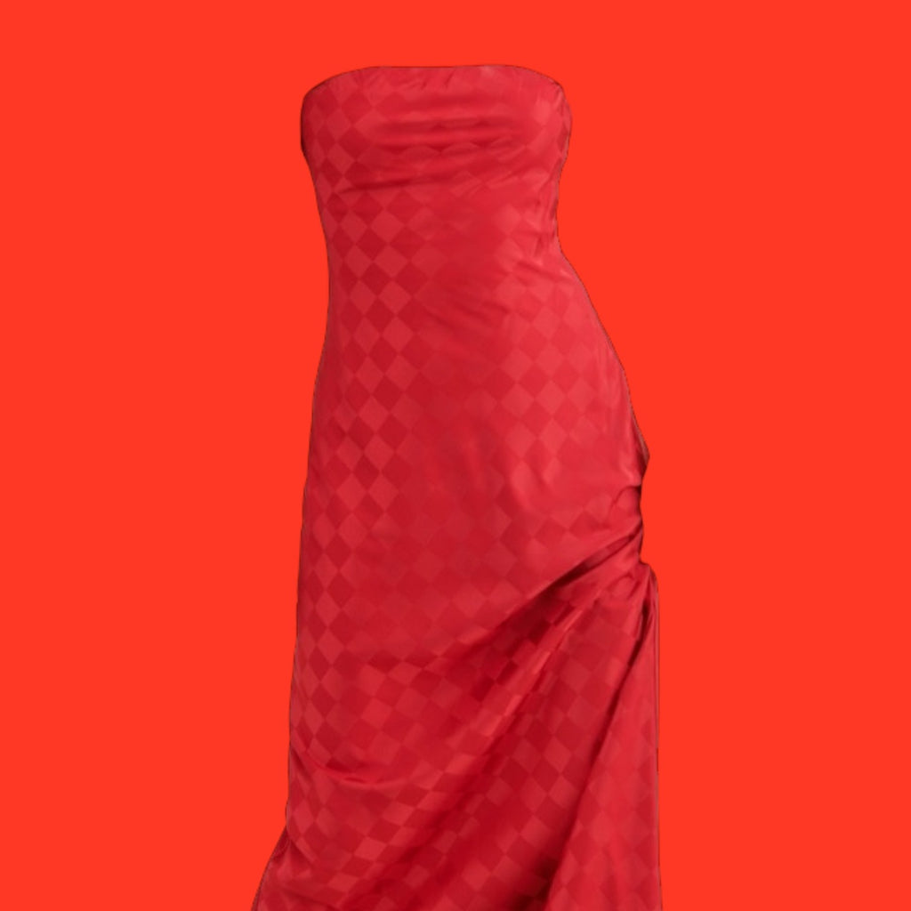 Show Me Your MuMu Red Satin Tube Dress