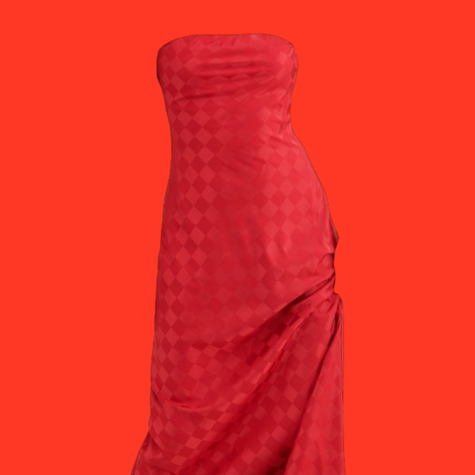 Show Me Your MuMu Red Satin Tube Dress