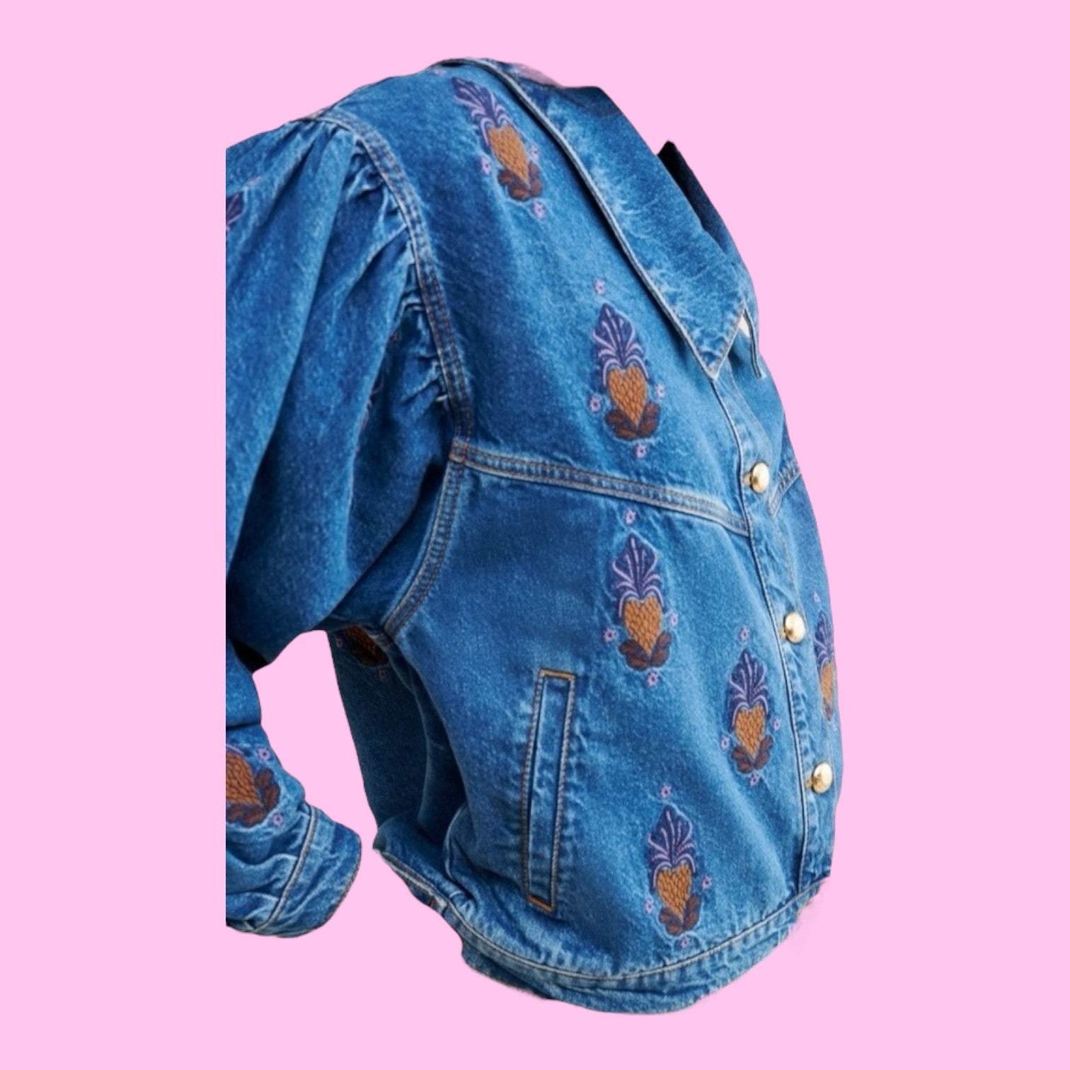 Farm Rio Oversized Vintage Denim Jacket